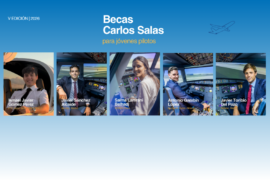 Elegidos los cinco jóvenes pilotos ganadores de la V edición de las Becas Carlos Salas